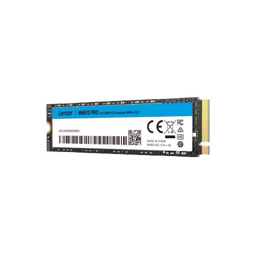 Lexar NM610PRO 1TB SSD M.2 2280 PCIe Gen3x4 NVMe High speed, up to 3300MB/s read