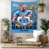 Haaland Custom Your Name Wall Decor Tapestry Art For Pet Memorial Birthdaywedding Party Backdrop Family Gift