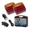 LED Magnetic Towing Tail Lights Wireless LED Trailer Lights Kit High Lumens Super Bright IP67 Waterproof Car Rear Lights