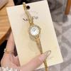 GEDI Watch Elegant Wristwatches Woman Diamond Inlaid Circular Watches Luxury Women Bracelet Quartz Watches Niche