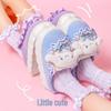 Уютные женские пушистые плюшевые тапочки Cinnamoroll — милая хлопковая зимняя домашняя обувь для осени и зимы 2025 года.