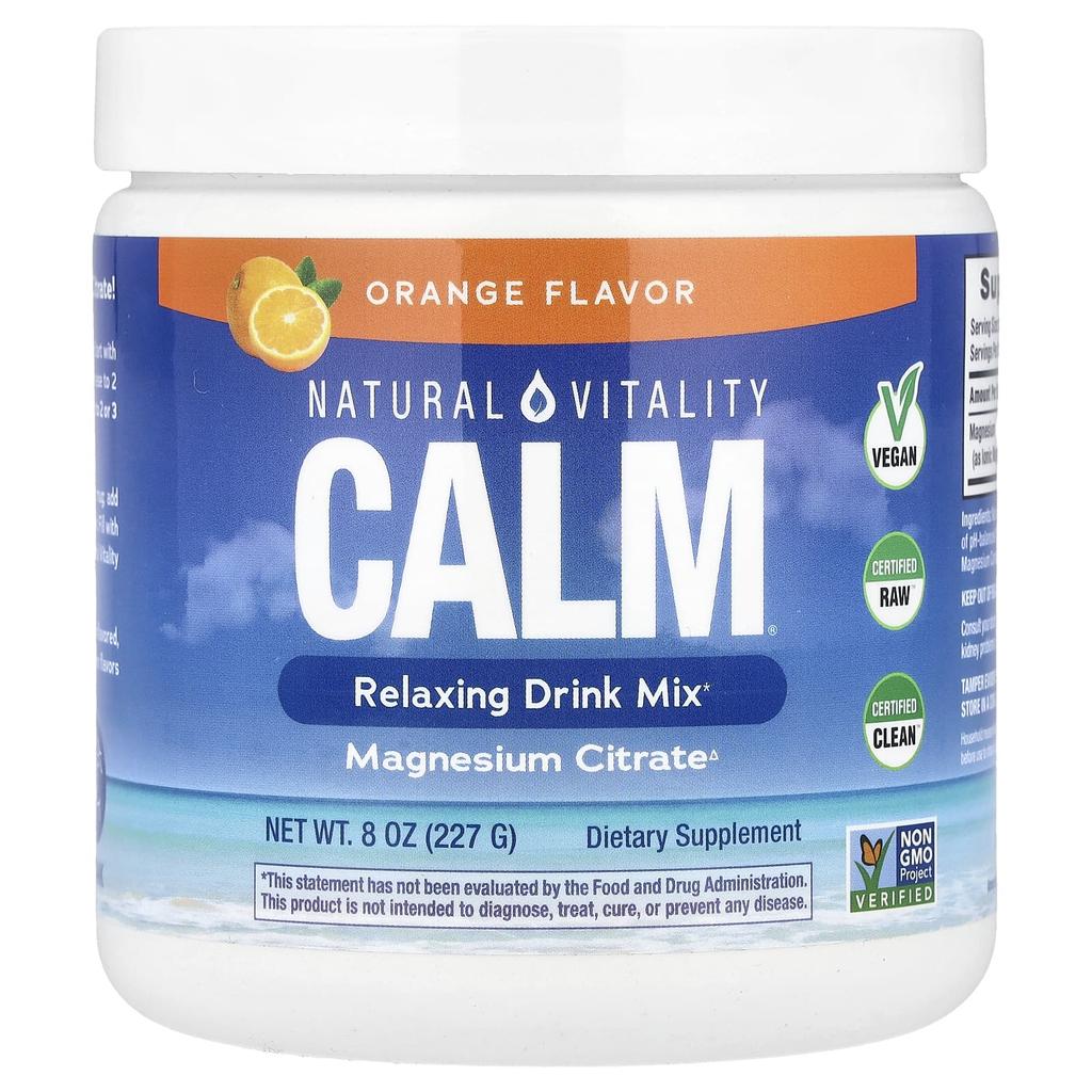 Calm®, Relaxing Drink Mix, Orange, 8 Oz (227 G)