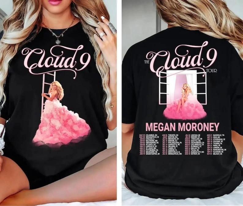 Megan Moroney Vintage Cloud 9 Tour Dates 2026 Unsiex Shirt 2 Sided S-5XL