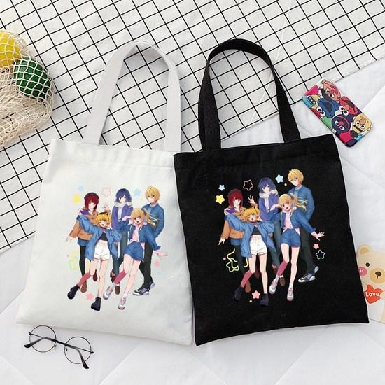 Animation Print Canvas Shoulder Eco Bag Cute Shopping Bag