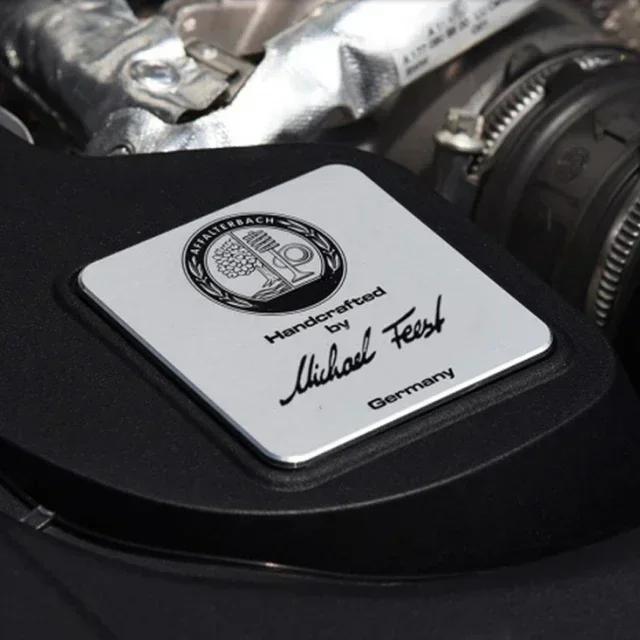 IROQ8 Car Engine Sticker AFFALTERBACH Nameplate Label Emblem Sticker For Mercedes Benz AMG W205 W213 W212 W221 W166 W177 W463 W464 CLA
