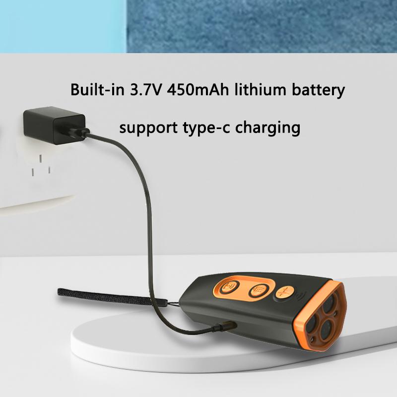 3 In 1 Ultrasonic Dog Repeller LED Dog Barking Trainer Deterrent Device Portable Dog Anti-barking Stopper with Flashing Light