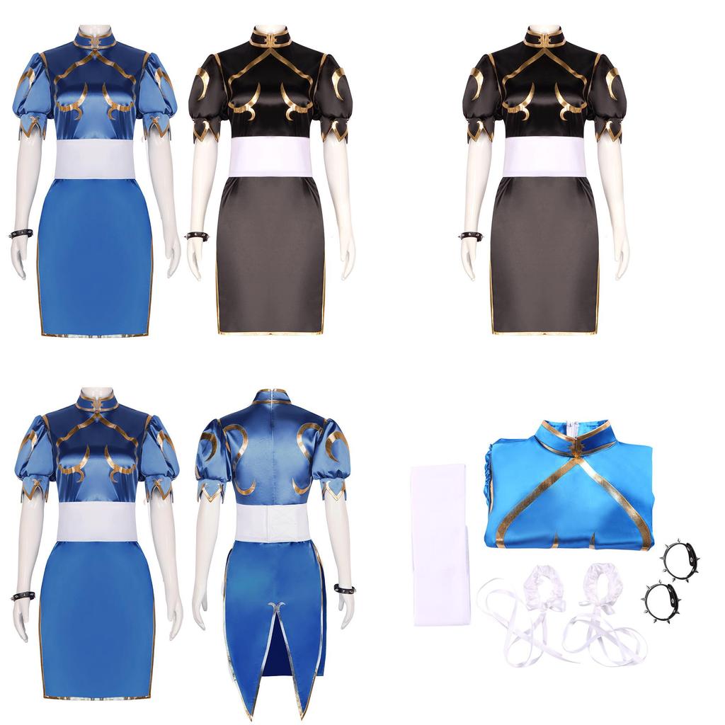 Street Fighter Apparel Chun-li Cosplay Outfit Polyester Material Spring 2023 Collection