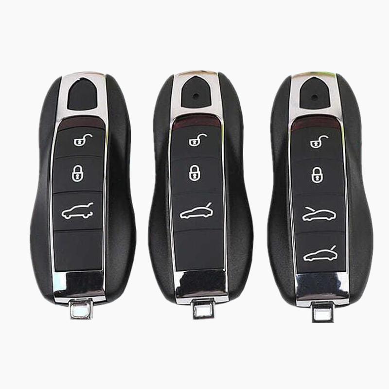 AABKT1 Smart Remote Key Shell Case For Porsche 718 911 Panamera Cayenne 2017 2018 2019 2020 Porsche 3 Button Fob Keyless Key Cover