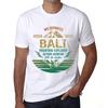 Men’s Vintage Tee Shirt Graphic T Shirt Mountain Explorer Bali White