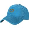 Warrant Officer Eagle Washed Baseball Cap Denim Adjustable Curved Brim Casual Sports Hat
