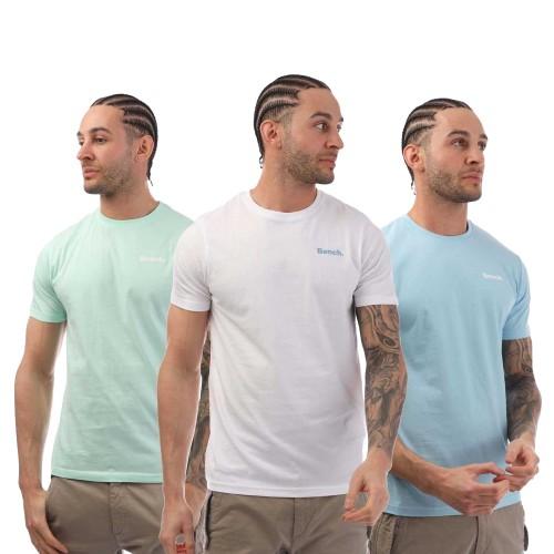 Bench Mens Stanille Logo T-Shirt (Pack of 3)