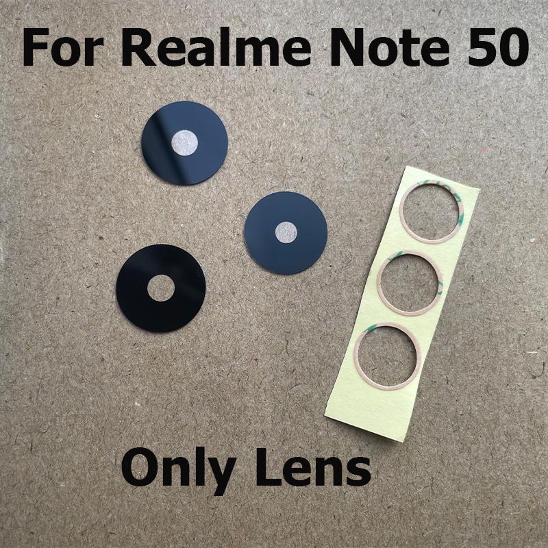 Rear Back Camera Lens Glass For Realme Note 50 Camera Glass Cover With Frame Holder Replacement Parts RMX3834