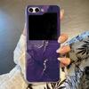 Прозрачный чехол для телефона с мраморным рисунком для Samsung Galaxy Z Flip 6 5 4 3 Прозрачная твердая складная крышка для Samsung Z Flip6 Flip5 Flip4