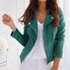 Women's Clothing Fashion Short Coat Deerskin Velvet New Zipper Slim Lapel