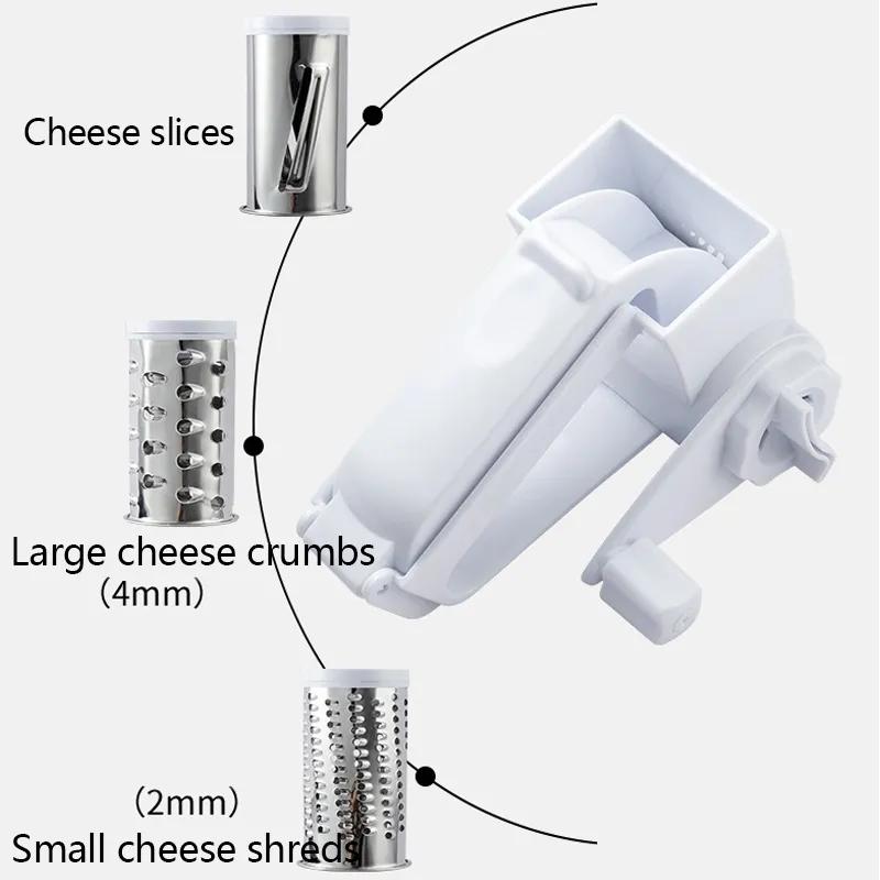 Ручная вращающаяся терка для сыра Кухонные креативные терки для сыра Многофункциональная терка для сыра Терка для сыра Многоразовый кухонный инструмент Ya324