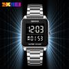 SKMEI South East Asia Hot Sale Men's Retro Square Simple Quartz Watch Stainless Steel Waterproof Electronic Watch