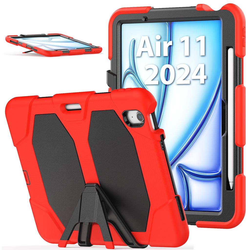 Case With Built-in Screen Protector For iPad Pro Air 11 2025 2024 Air 4 5 Pro11 2018-2022 1st 2nd 3rd 4th Gen Kickstand Cover