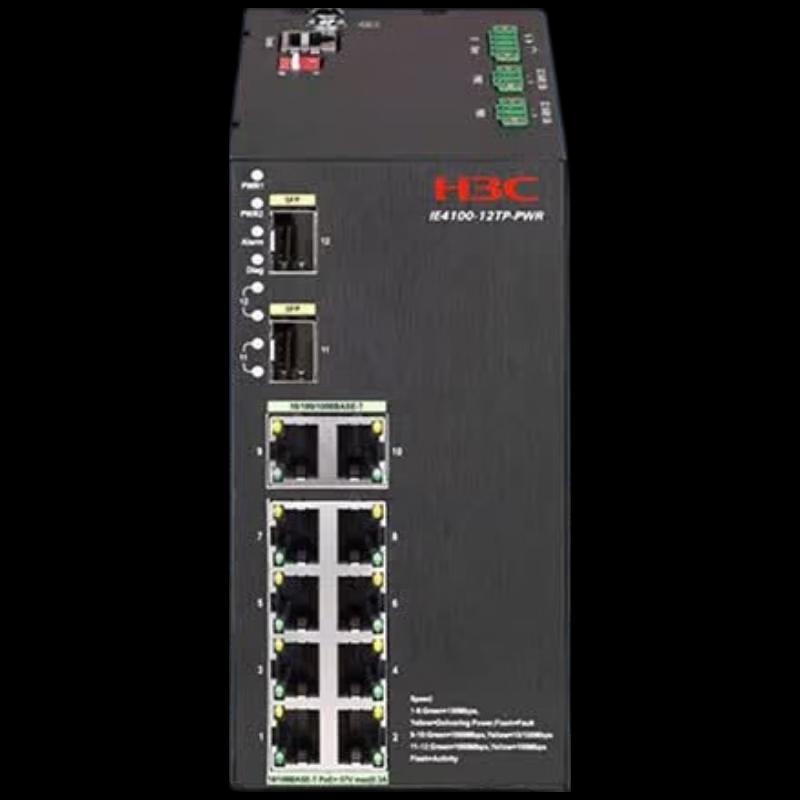 H3C IE4100-12TP-PWR-LI-H1 12-Port Industrial PoE Switch