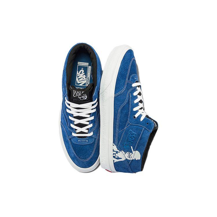 Vans Кеды Half Cab 92 Vcu Замшевые Повседневные Прочные Средней Высоты Для Скейтбординга Унисекс Синий VN0A4BW9APG