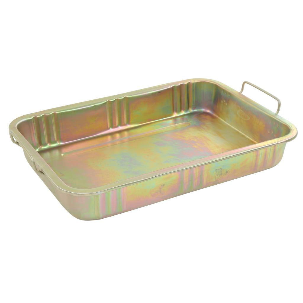 Оцинкованный поддон для сбора масла Профессиональный металлический контейнер-слив Инструмент для ремонта автомобиля