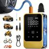 Wireless Car Inflation Pump, Portable Tire Inflator with Digital Pressure Gauge, LED Light and Distress Function