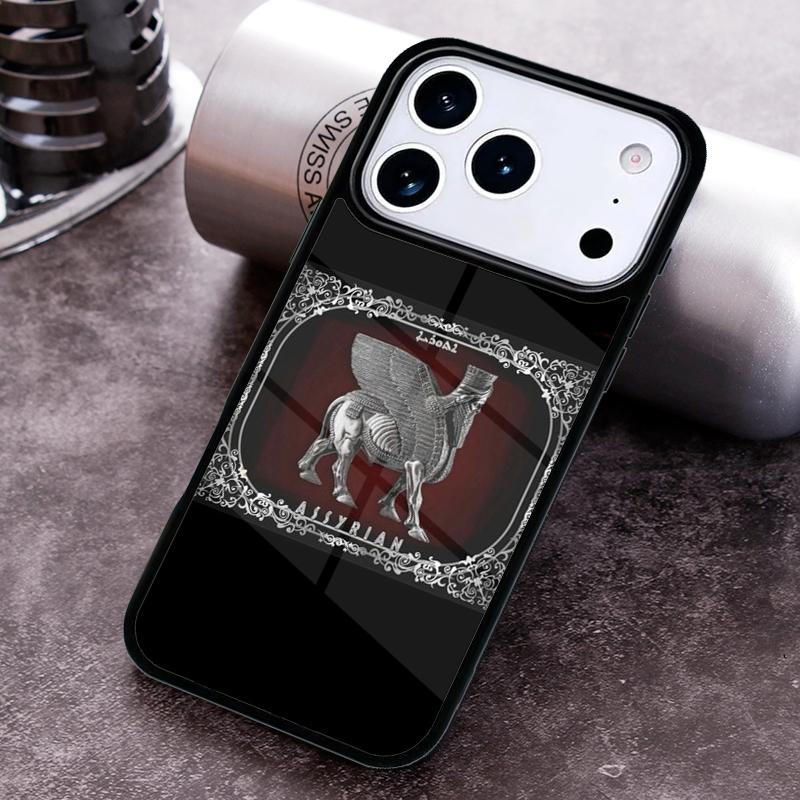 Lamassu Assyrian Mesopotamian print Phone Case for iPhone 17 16 15 Pro Max Air 14 13 12 11 Plus Shockproof Capa Cover