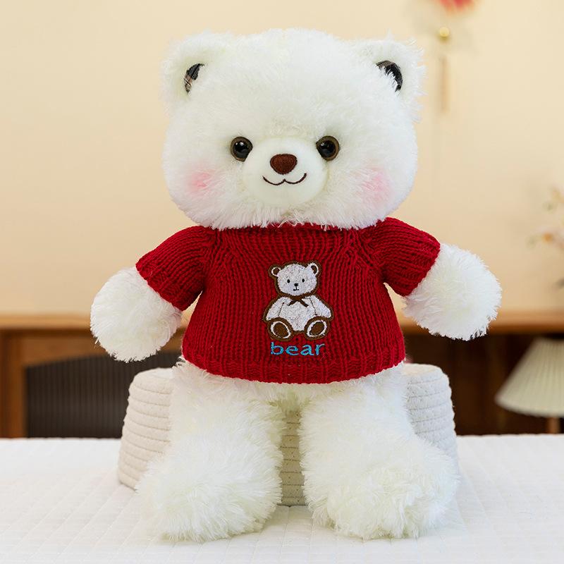 Sweater Teddy Bear Plush Doll Cute Bear Doll Birthday Gift Bear Toy Rag Doll Women