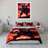 Superhero holding shield. Bedding sets Duvet cover sets Duvet covers Pillowcases(1 * Duvet Cover 2 * Pillowcases without duvet insert)