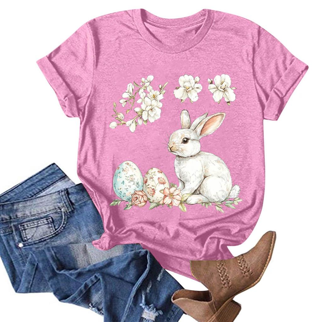 Женская модная повседневная футболка с круглым вырезом и принтом, пуловер с короткими рукавами, топ