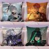 P-Punishing Gray Raven Pillow Case Short Plush Double-Sided Printing Home Machine Washable In Warm Winter Cushion Cover