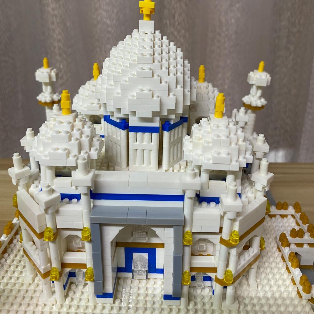 Knew Built Indian Taj Mahal Model Toys Micro Mini Building Blocks For Adults Assemble Decoration City Famous Architecture Bricks