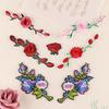 Embroidery Label Rose Clothing Accessories Handmade DIY Adhesive Patch Sticker European and American Style Embroidery Cloth Sticker