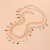 2 шт./компл., нежный кулон, креативная вечеринка, модное многослойное ожерелье, ювелирные изделия с каплями воды