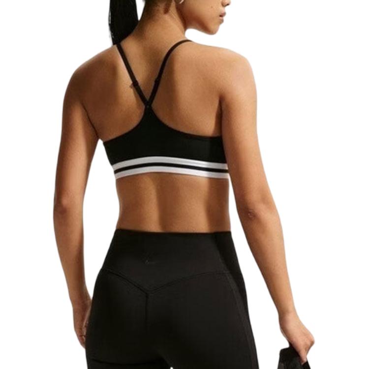 Nike Спортивное нижнее белье женское черное средняя поддержка IM9923-010