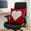 Soft Valentine Heart Pattern Pillowcase Embroidery Decorative Tufted Cushion Case LOVE 45CM Pillow Towel Home Sofa Decor