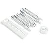 11PCS With Base Rivet Setter Kit Die Punch Snap Set  For Leather Crafts and Repairs