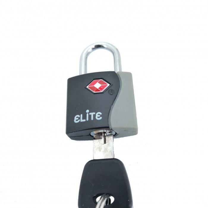 Cadenas à clé TSA Elite - Noir
