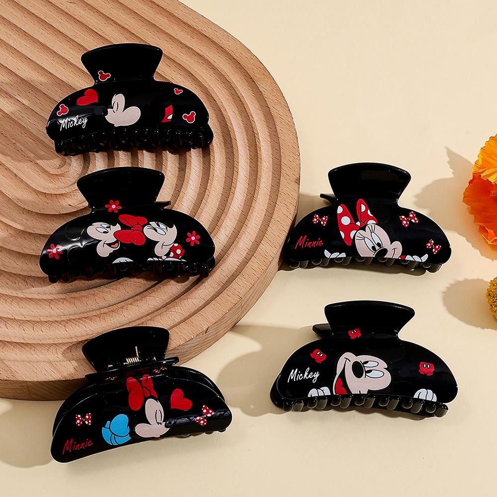 1 шт./5 шт. Серия Disney Микки Минни Зажимы для волос Очаровательные плюшевые заколки для волос Надежная фиксация волос Многофункциональный зажим-акула Зажимы для пучка волос