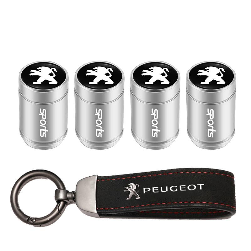 Для Peugeot 206 307 308 3008 207 208 407 408 508 2008 5008 301 Автомобильные Колпачки Клапанов Колес Автомобильный Брелок-Кольцо для Ключей из Замши