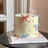 8Pcs Bows Cake Toppers Color Bow Cake Decoration Girls Happy Birthday Cake Topper Wedding Party Supplies