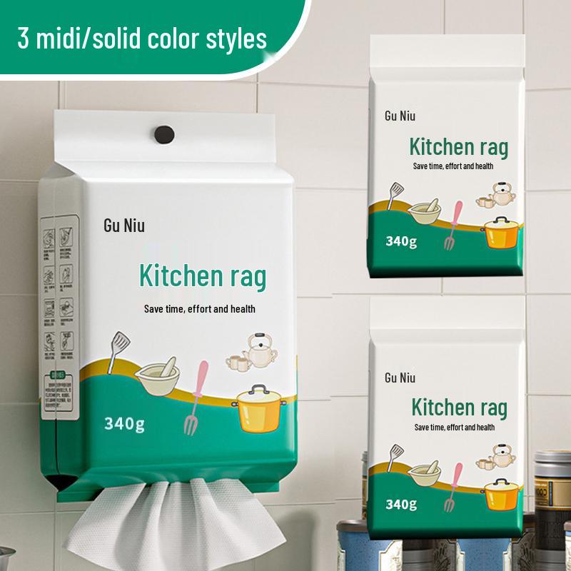 Утолщенная двусторонняя одноразовая швабра для мытья посуды для сухой и влажной уборки