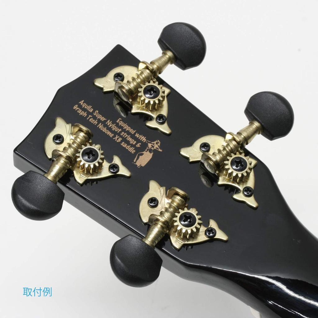 MAHALO Ukulele Thread Winder 4 Pieces 1SET UMH100G GD/BK