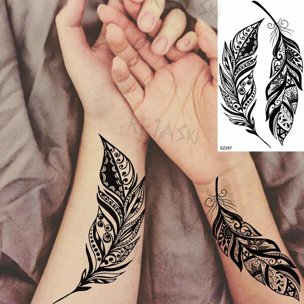 Hyacinth Daisy Temporary Tattoos For Women Girl Lavender Peony Fake Tattoo Sticker Daffodil Tulip Wrist Fashion Waterproof Tatoo