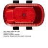 Bike Tail Light LED Bicycle Rear Light High Brightness Waterproof Easy Installation Compact Bike Warning Tail Light