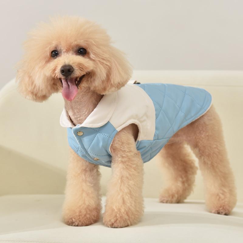 2025New Pet Dog Coat Vest Puppy Shirt Warm Cotton Jacket Autumn Winter Clothing For Dogs Cats Clothes