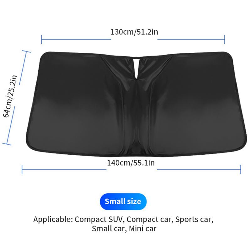 SEAMETAL Car Sun Shade Cover Front Windshield Protector Anti Sun UV Universal Interior Car Windshield Foldable Blocker Accessori