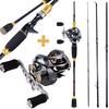 Комбинированные катушки для кастинговой удочки, 2,1 м/6,98 фута, 4-секционные удилища M Power, катушки Baitcast