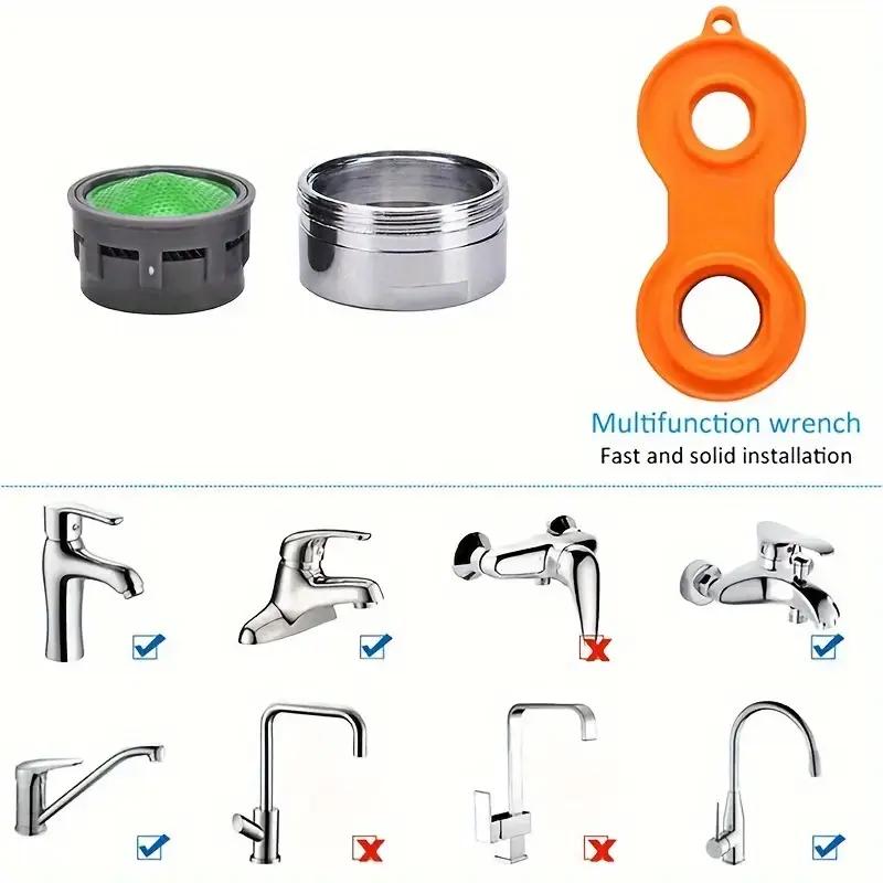 Универсальный ключ для аэратора крана, пластиковый неэлектрический инструмент для снятия барботера крана, европейская и американская резьба