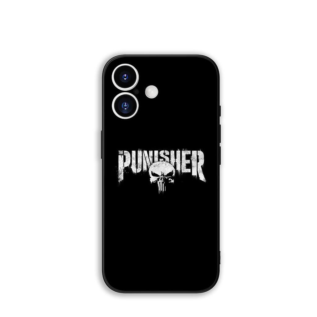 Для Apple iPhone 16 15 14 Plus 13 12 Mini 17 Pro Max + ProMax 16E Air 15+ Чехол для телефона Marvel The Punisher