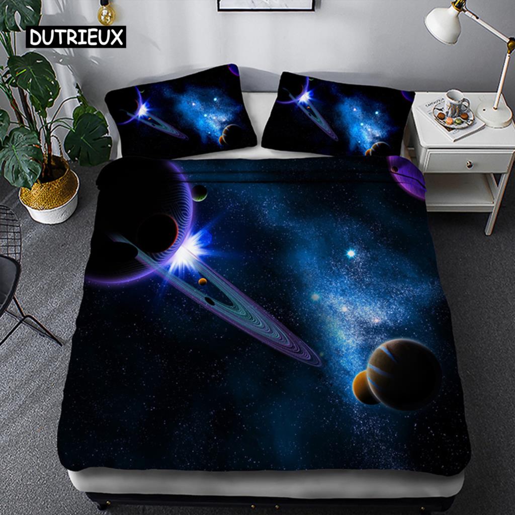 Комплект постельного белья Space star 3d Galaxy Single double Twin/Queen 2pcs/3pcs комплекты постельного белья Universe Outer Space Themed